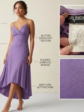 Authentic Vintage 90s/Y2K City Triangles Glitter Party Dress xl whimsigoth